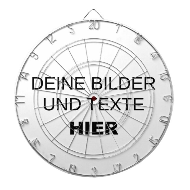 Eigenes Dartboard gestalten Dartscheibe (vorne)