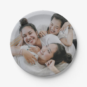 Eigenes Foto für die eigene Familie Personalisiert Pappteller