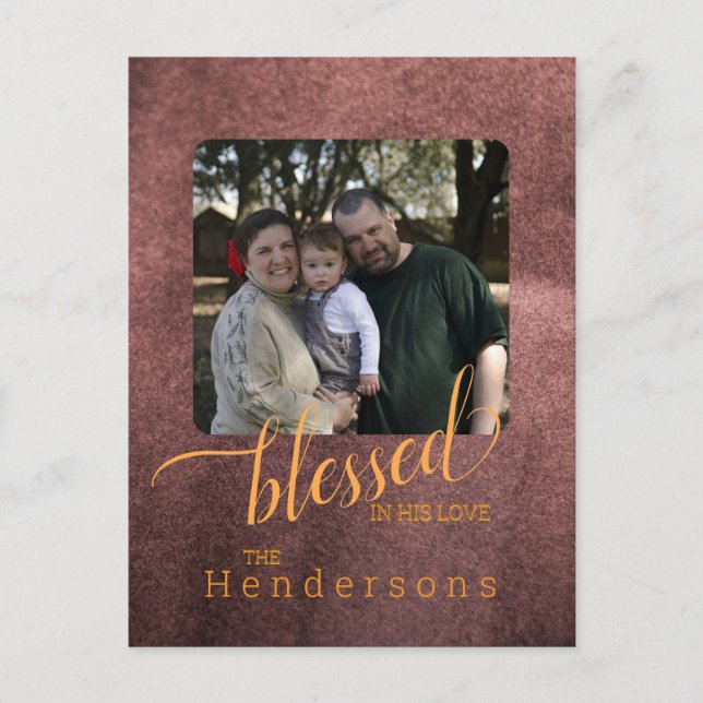 Eigenes Foto für die Herbstfamilie Postkarte (Vorderseite)