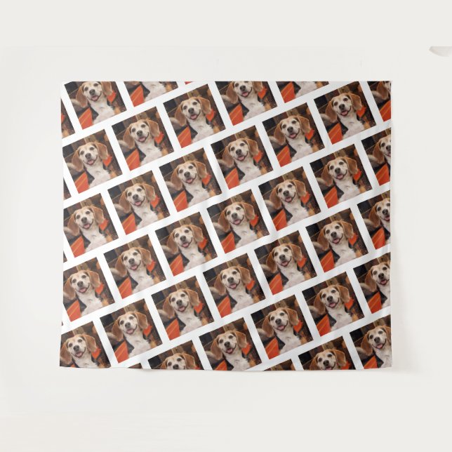 Eigenes Foto für Heimtiere - Hintergrund für Hunde Wandteppich (Vorderseite (Horizontal))