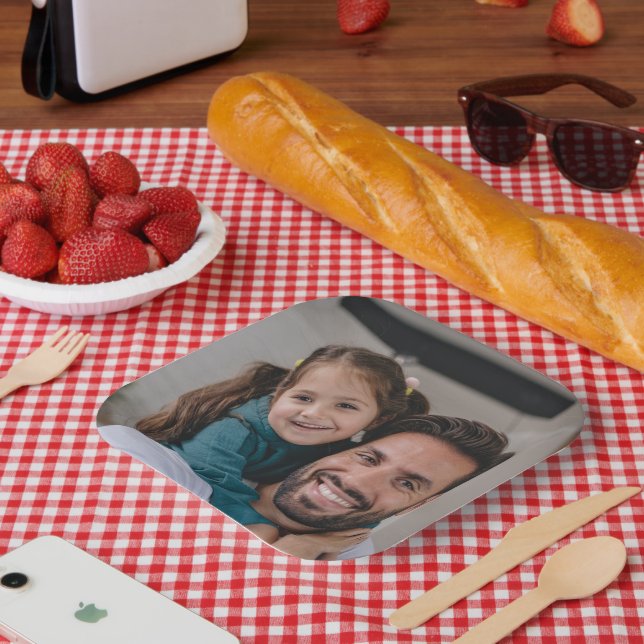 Eigenes Foto hinzufügen  Pappteller (Picknick)