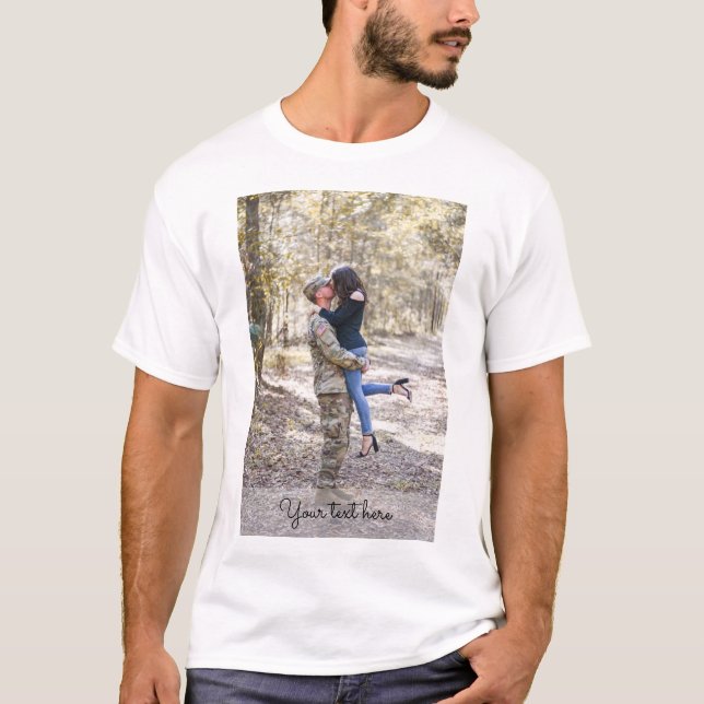 Eigenes Foto hinzufügen T-Shirt (Vorderseite)