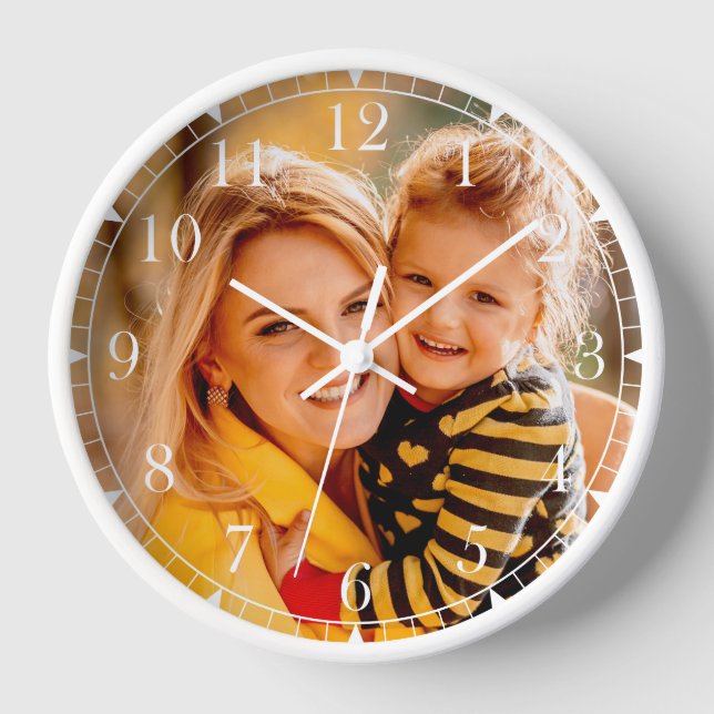 Eigenes Foto hinzufügen | Vorlage Uhr (Vorderseite)