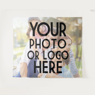 Eigenes Foto- oder Firmenlogo entsprechend geblase Wandteppich