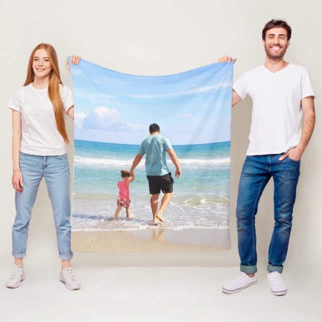 Eigenes Foto und/oder Text hinzufügen Fleecedecke (Beispiel)
