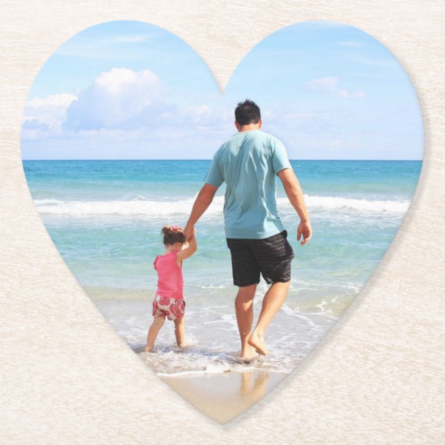 Eigenes Foto und/oder Text hinzufügen Untersetzer (Vorderseite)