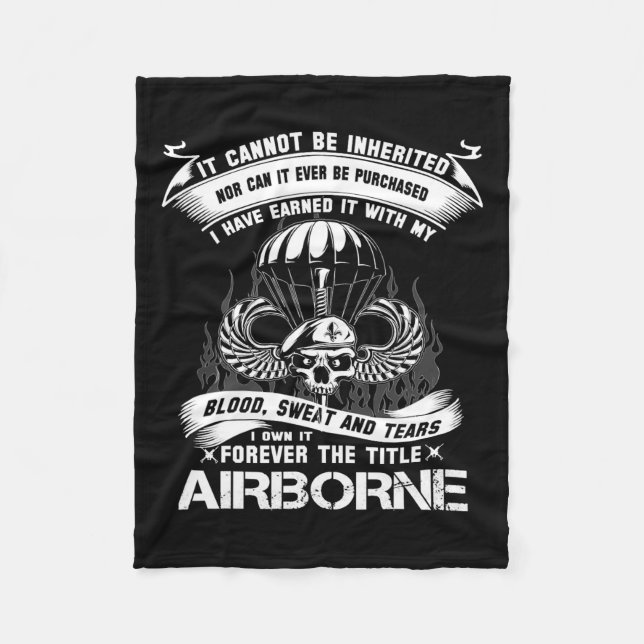 Eigenes für immer Der Titel Im Flugzeug Army Range Fleecedecke (Vorderseite)