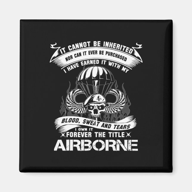 Eigenes für immer Der Titel Im Flugzeug Army Range Magnet (Vorne)