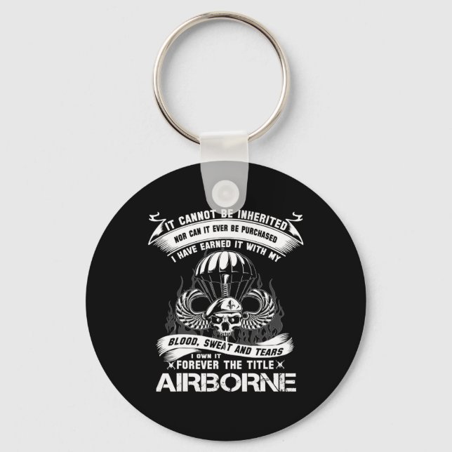 Eigenes für immer Der Titel Im Flugzeug Army Range Schlüsselanhänger (Vorderseite)