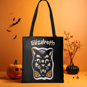 Eigenes Halloween Katzendunkel auf Orangentrick od Tasche