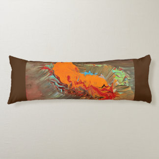 Eigenes Kissen "Orange Burst Brown Back"