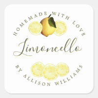 Eigenes Limoncello-Label