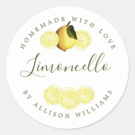 Eigenes Limoncello-Label Runder Aufkleber