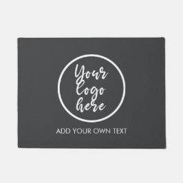 Eigenes Logo einfach grau hinzufügen Fußmatte