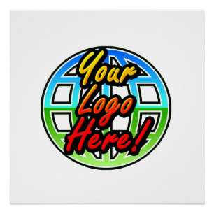 Eigenes Logo für Unternehmen oder Werbezwecke Poster