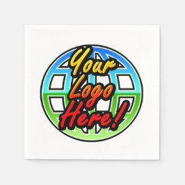 Eigenes Logo für Unternehmen oder Werbezwecke Serviette