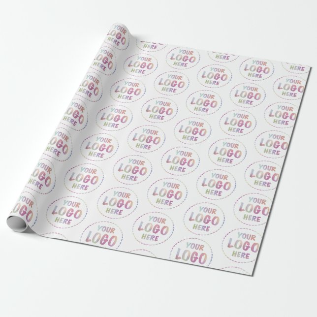 Eigenes Logo-WerbeBranding für Unternehmen Geschenkpapier (Ungerollt)