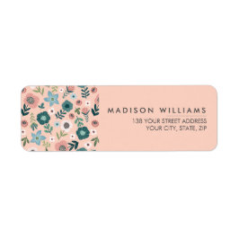 Eigenes Minimal-Label für moderne Blume
