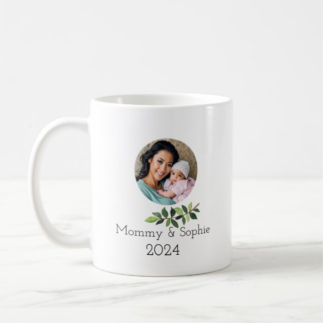 Eigenes Muttertagsgeschenk, Personalisiertes Foto Kaffeetasse (Links)