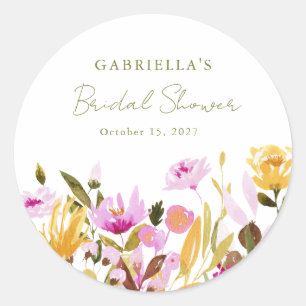 Eigenes Olive Rosa Brautparty Runder Aufkleber