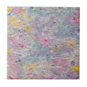 Eigenes Papier mit farbigen Pulsakzenten Fliese