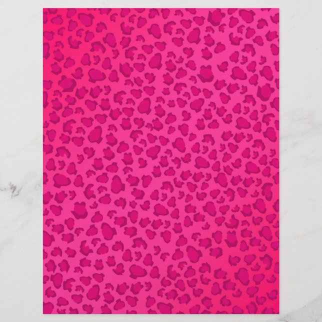 Eigenes Papierblatt aus Leopard (Vorderseite)