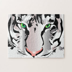 EIGENES PUZZEL - TIGER - WEISS/GRAU