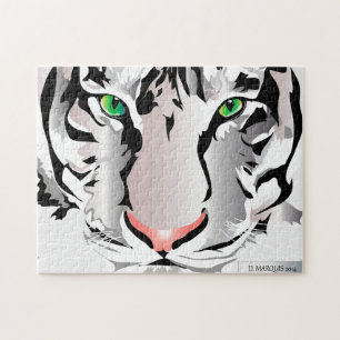 EIGENES PUZZEL - TIGER - WEISS/GRAU