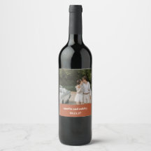Eigenes Rust Fall Retro Custom Wedding Foto