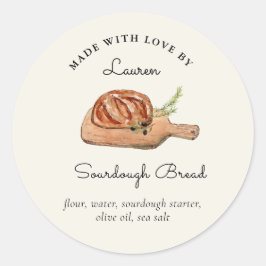 Eigenes Sourdough Brot Runder Aufkleber