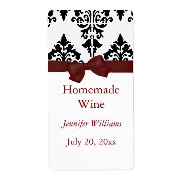 Eigenes Weinetikett (Vorne)