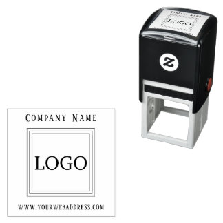 Eigenfarbige Briefmarke aus Gummi auf dem LOGO-Pla Permastempel