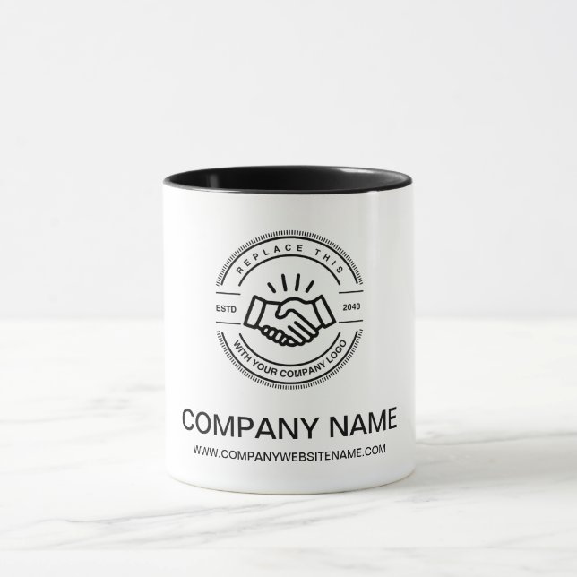 Eigenfarbiges Logo für Werbeaktionen Tasse (Zentrum)