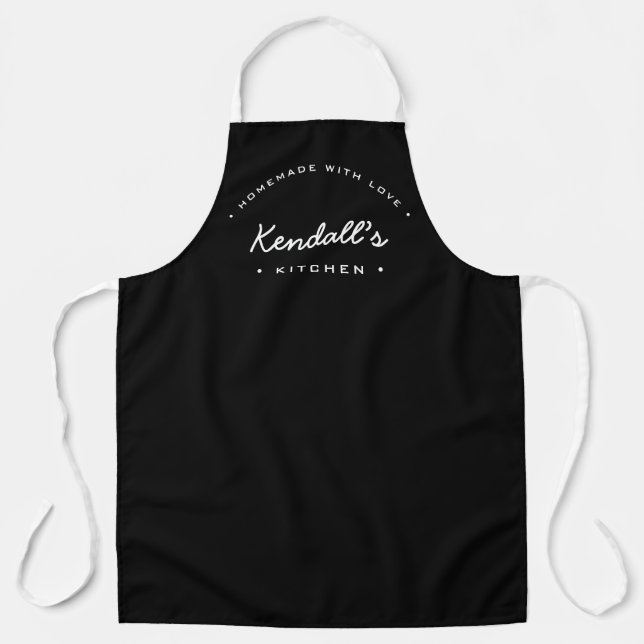Eigengemacht mit Liebe meine Küche Personalisiert Schürze (Vorderseite)