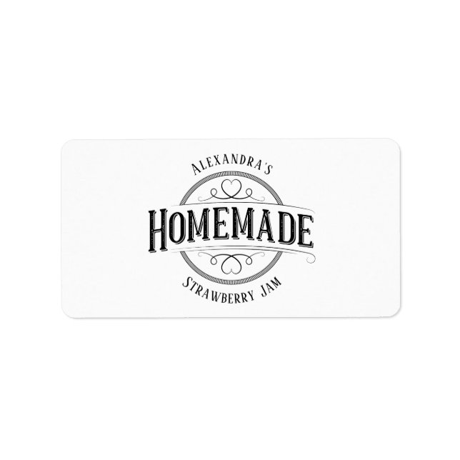 Eigenhändige Vintage Personalisierte Labels Adressaufkleber (Vorne)