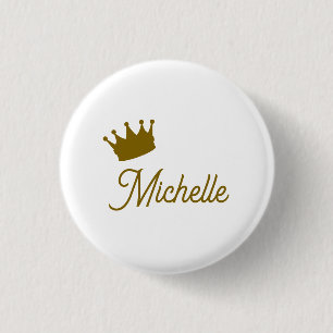 Eigenname Kreative Trendige Goldfarbene Schrift Button