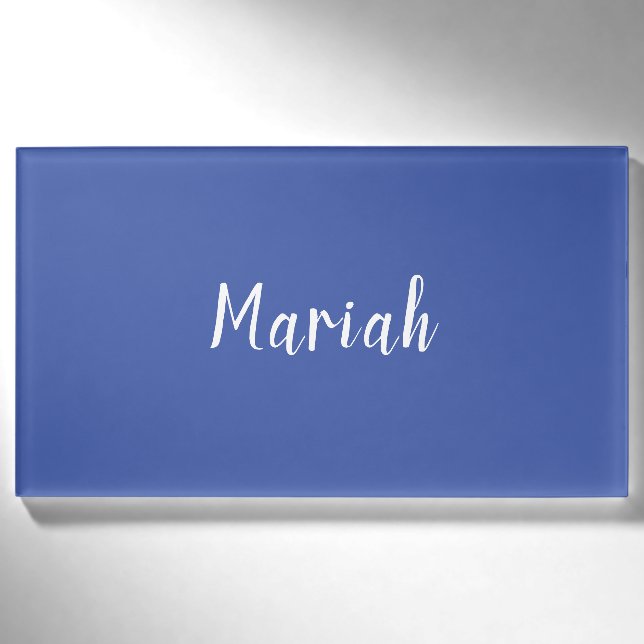 Eigenname Minimalistisches Schlichtes Kalligrafies Namenschild (Vorderseite)