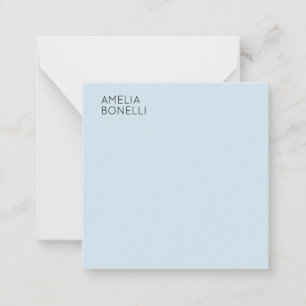 Eigenname Modern Minimalistisch Professionell Blau Mitteilungskarte