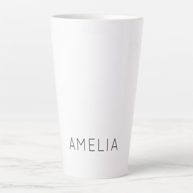 Eigenname Moderner Minimalistischer Beruflicher Sc Milchtasse (Vorderseite)