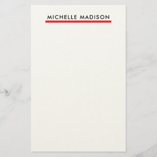 Eigenname Trendy Minimalistisch Professionell Schl Briefpapier
