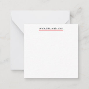 Eigenname Trendy Minimalistisch Professionell Schl Mitteilungskarte