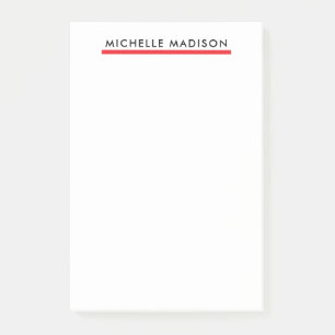 Eigenname Trendy Minimalistisch Professionell Schl Post-it Klebezettel