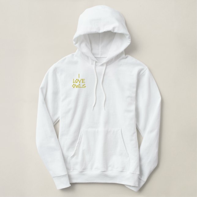 EIGENSCHAFT BESTICKTER HOODIE (Design vorne)