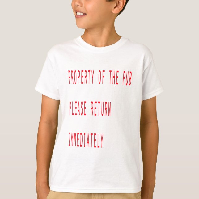 Eigenschaft des Pub T-Shirt (Vorderseite)