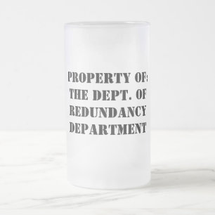 Eigenschaft "Redundanz" Mattglas Bierglas