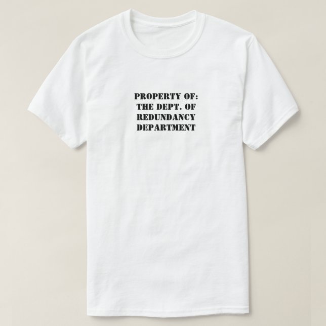Eigenschaft "Redundanz" T-Shirt (Design vorne)