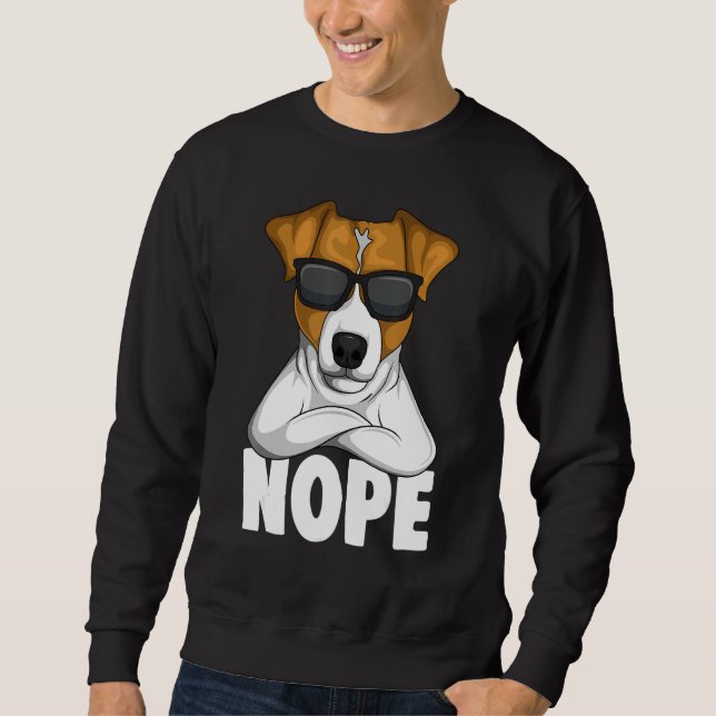 Eigensinniger Jack Russell Terrier Hund 1 Sweatshirt (Vorderseite)