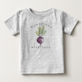 Eigenständig mit Liebe | Rüben | Bio Veggie Baby T-shirt
