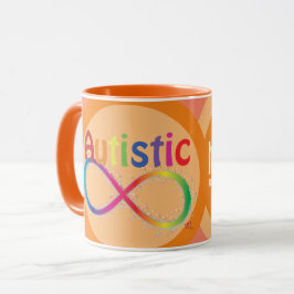 Eigentlich Autistic Rainbow Infinity Coffee Tasse
