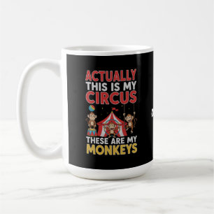 Eigentlich ist das mein Zirkus Lustiger Mama-Spruc Kaffeetasse